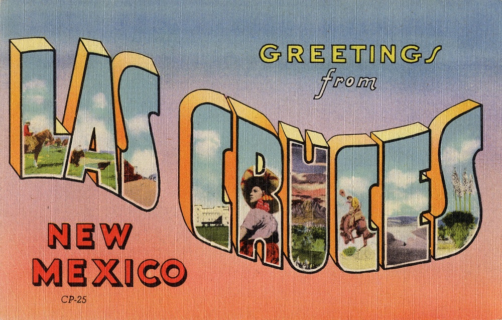 Greetings from Las Cruces postcard